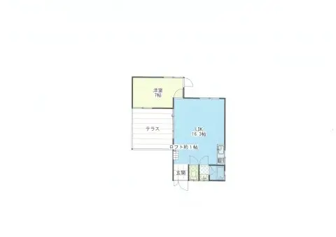 JR駅まで徒歩14分 小さな山小屋風物件 (No.08-2北大河原)