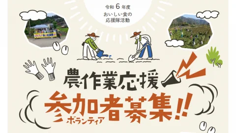 【京都/亀岡市・南丹市・京丹波町】令和6年度「おいしい食の応援隊」農作業応援（ボランティア）参加者募集！！