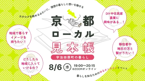 【暮らしを知るためのゆるオンラインイベント】 京都ローカル見本帳～宇治田原町の暮らし～